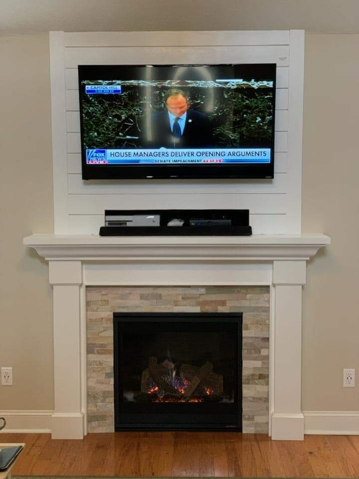 Sandalwood Over Mantel